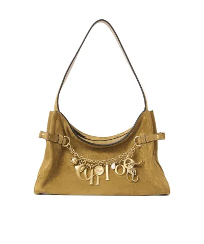 Chloé Charms Shoulder Bag In Green