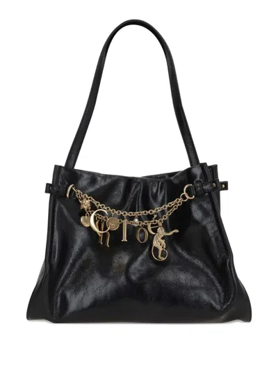 Chloé Charms Shoulder Bags In Black