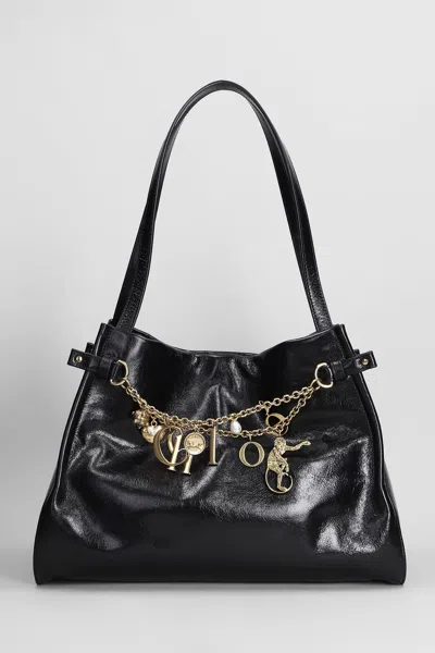 Chloé Chloe Charms Tote In Black Leather
