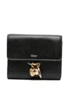 Chloé Women Charms Trifold Wallet In Black