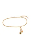 Chloé Château Treasures Brass Charm Belt In Gold