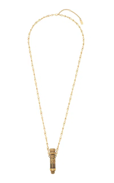 Chloé Château Treasures Brass Necklace In Gold