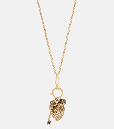 Chloé Château Treasures Embellished Chain Necklace In Gold