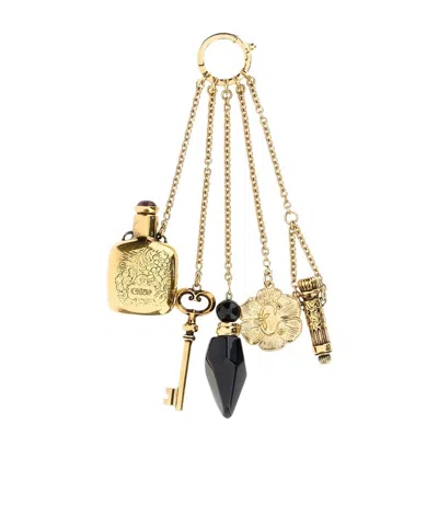 Chloé Château Treasures Keyring In Brown