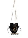 Chloé Chateau Treasures Patchwork Crossbody Bag In Black