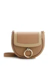 Chloé Chloe Arlene Small Ring Half-moon Crossbody Bag In Pink