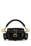 Chloé Chloe Women Petrol Blue Leather Camera Bag Handbag In Black