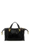 CHLOÉ BLACK LEATHER PARATY 24 HANDBAG