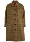 Chloé Embroidered Wool Coat With Collared Neck In Multicoloured 1