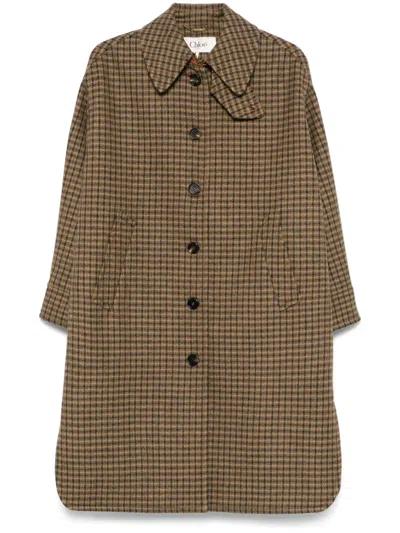 CHLOÉ CHECKED COAT