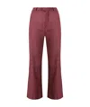 Chloé Checked Quarter Pants In Red