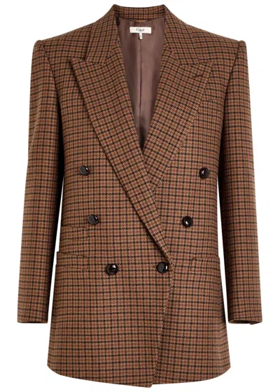 CHLOÉ CHLOE CHECKED WOOL-BLEND BLAZER
