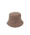 Chloé Checkered Ripple Cap In Multicolor