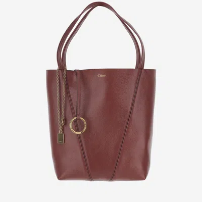 Chloé Cherry Spin Medium Tote In Red