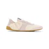 Chloé Kick Beige Sneaker With Side Lettering Logo And Elasticated Details In Fabric Woman In Multi