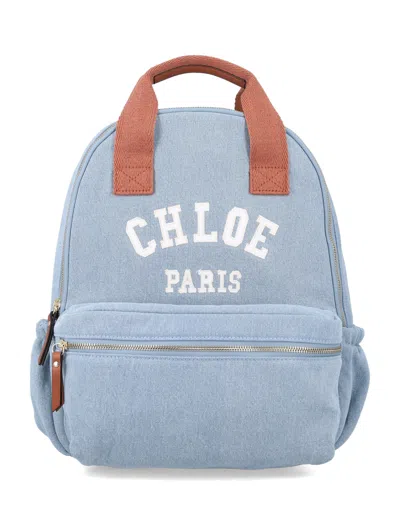 Chloé Chic Mini Backpack For Girls In Blue