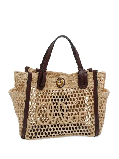 Chloé Chic Mini Tote Bag - Height 21 Cm, Width 25 Cm, Depth 12 Cm In Red