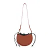 Chloé Brick Leather Small Mate Crossbody Bag In Brown