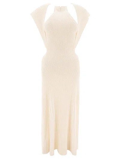 Chlo Chic Women's Wool Mini Dress For Fw24 In White | ModeSens