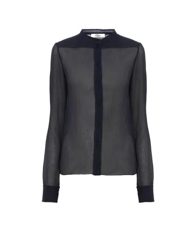 CHLOÉ CHLOÉ SHEER BUTTON-UP BLOUSE