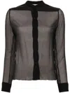 CHLOÉ CHIFFON-CREPE SILK SHIRT