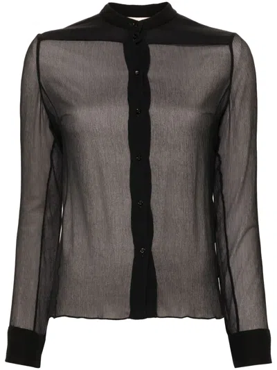 CHLOÉ CHIFFON-CREPE SILK SHIRT