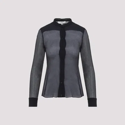 Chloé Chiffon-crepe Silk Shirt In Multi