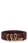 Chloé Chlé Iconic Belt In Brown
