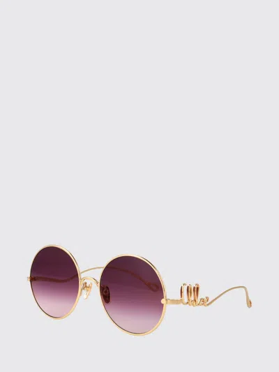 Chloé Chlo&eacute;  Metal Panthos Sunglasses In Neutral
