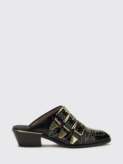 Chloé Susanna Leather Mule In Black