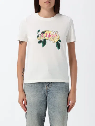 Chloé T-shirt Woman Color White