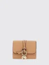 Chloé Wallet Woman Color Beige In Brown