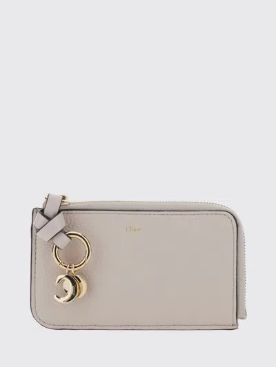 Chloé Wallet Woman Color Grey In Gray
