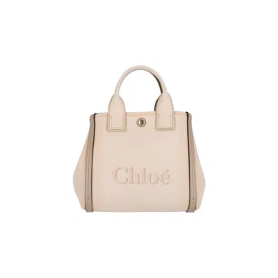Chloé Chlo Bags White Cotton