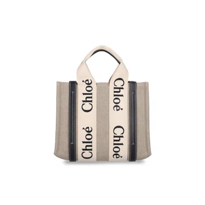 Chloé Chlo Bags White Linen