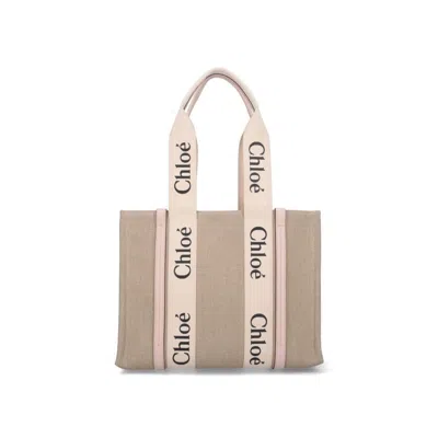 Chloé Chlo Bags White Linen