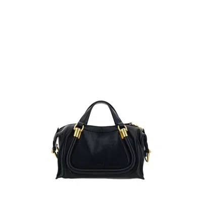 Chloé Chlo Black Leather Paraty 24 Handbag