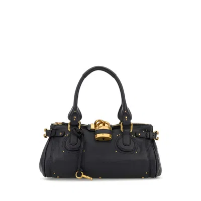 CHLOÉ CHLO BLUE LEATHER PADDINGTON SHOULDER BAG