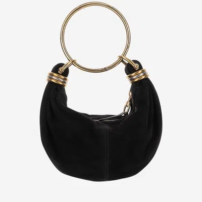Chloé Chlo Bracelet Hobo Bag Mini Leather In Black