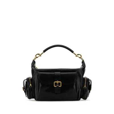 Chloé Chlo Camera Bag In Shiny Leather In Black
