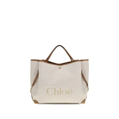 Chloé Chlo Carry Tote Bag  Beige