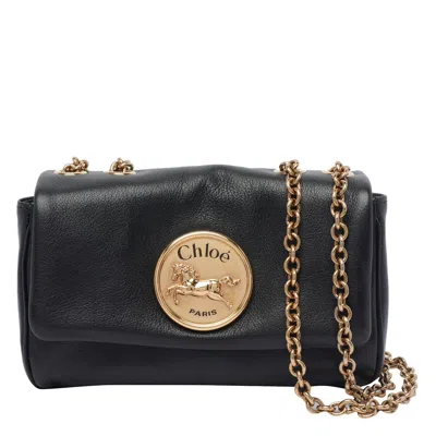 Chloé Chlo Chloe Heritage Horse Medal Crossbody Bag In Black