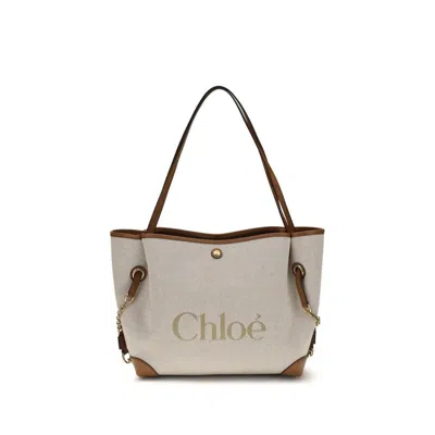 Chloé Chlo Clover Tote Bag  Beige