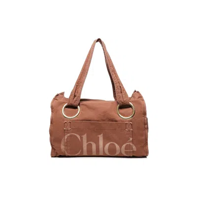 CHLOÉ CHLO COTTON PLAGE TOTE BAG