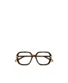 Chloé Tortoiseshell Square-frame Glasses In Black