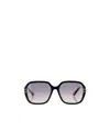 Chloé Rectangle Frame Sunglasses In Gray