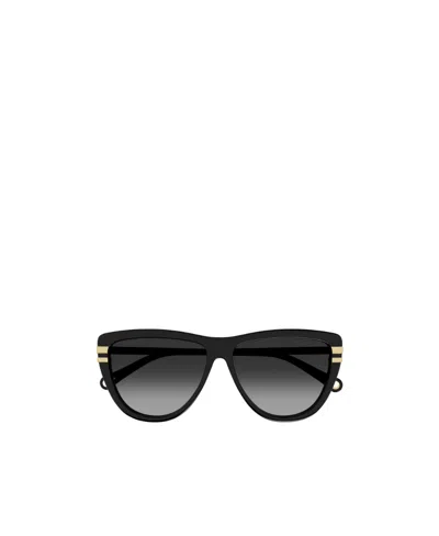 CHLOÉ CHLOÉ EYEWEAR RECTANGULAR FRAME SUNGLASSES