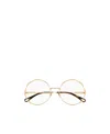 Chloé Eyewear Round Frame Glasses In White