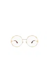 Chloé Eyewear Round Frame Glasses In White