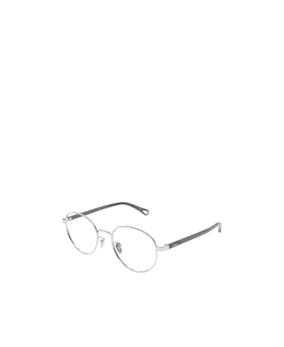 Chloé Eyewear Round Frame Glasses In White